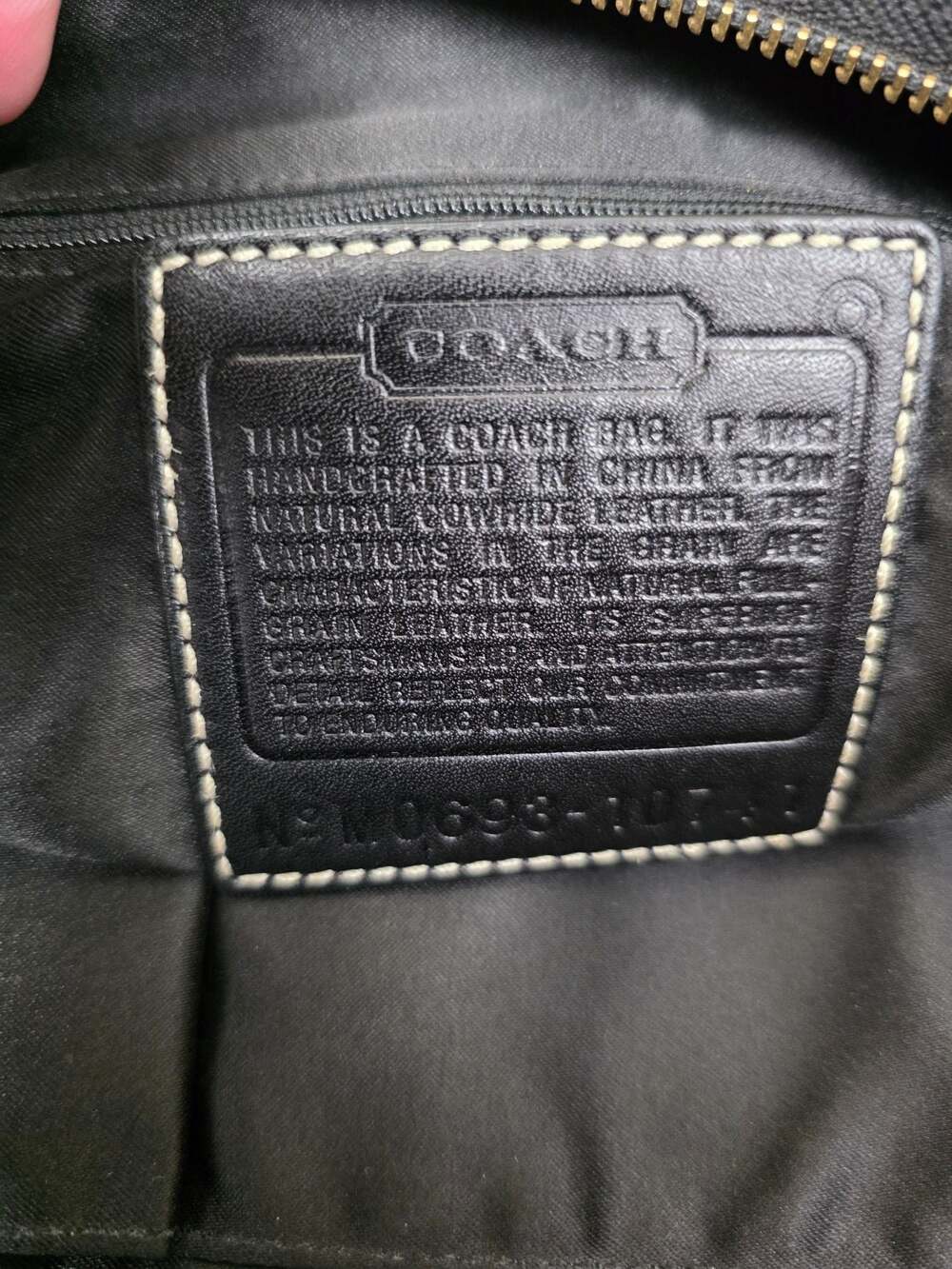 Coach Legacy Ergo Large Hobo Bag 10741 in Black Leather - Picture 6 of 6